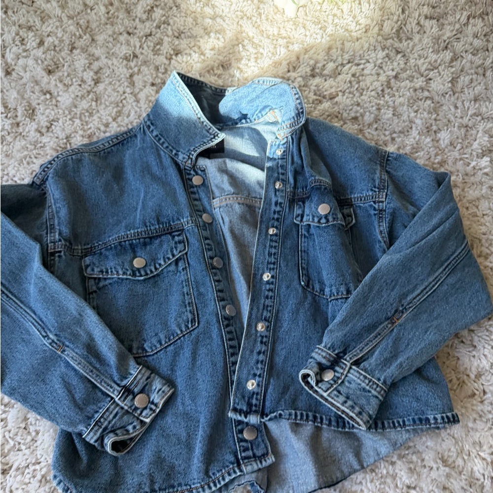 Buffalo David Bitton Blue Jean vintage cute crop Jacket